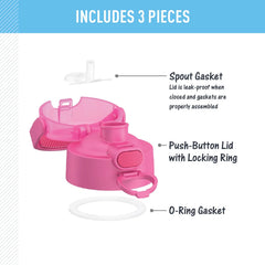 FUNTAINER® WATER BOTTLE - REPLACEMENT SPOUT LOCKING LID